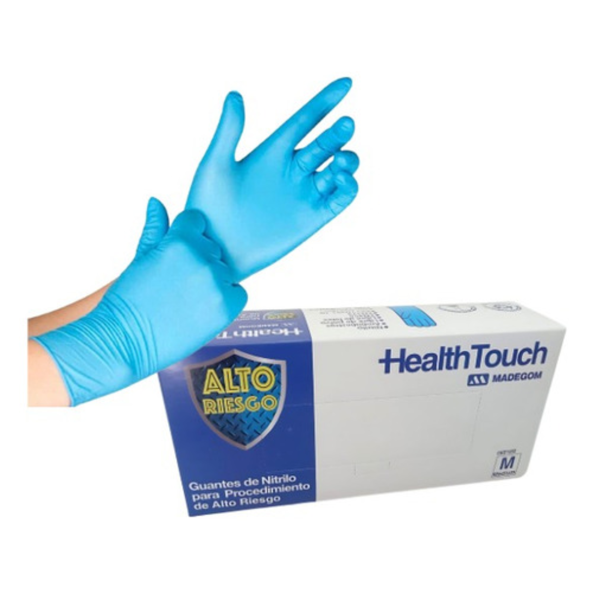 Guante Nitrilo Alto Riesgo Health Touch 30 Cm 50 Pares