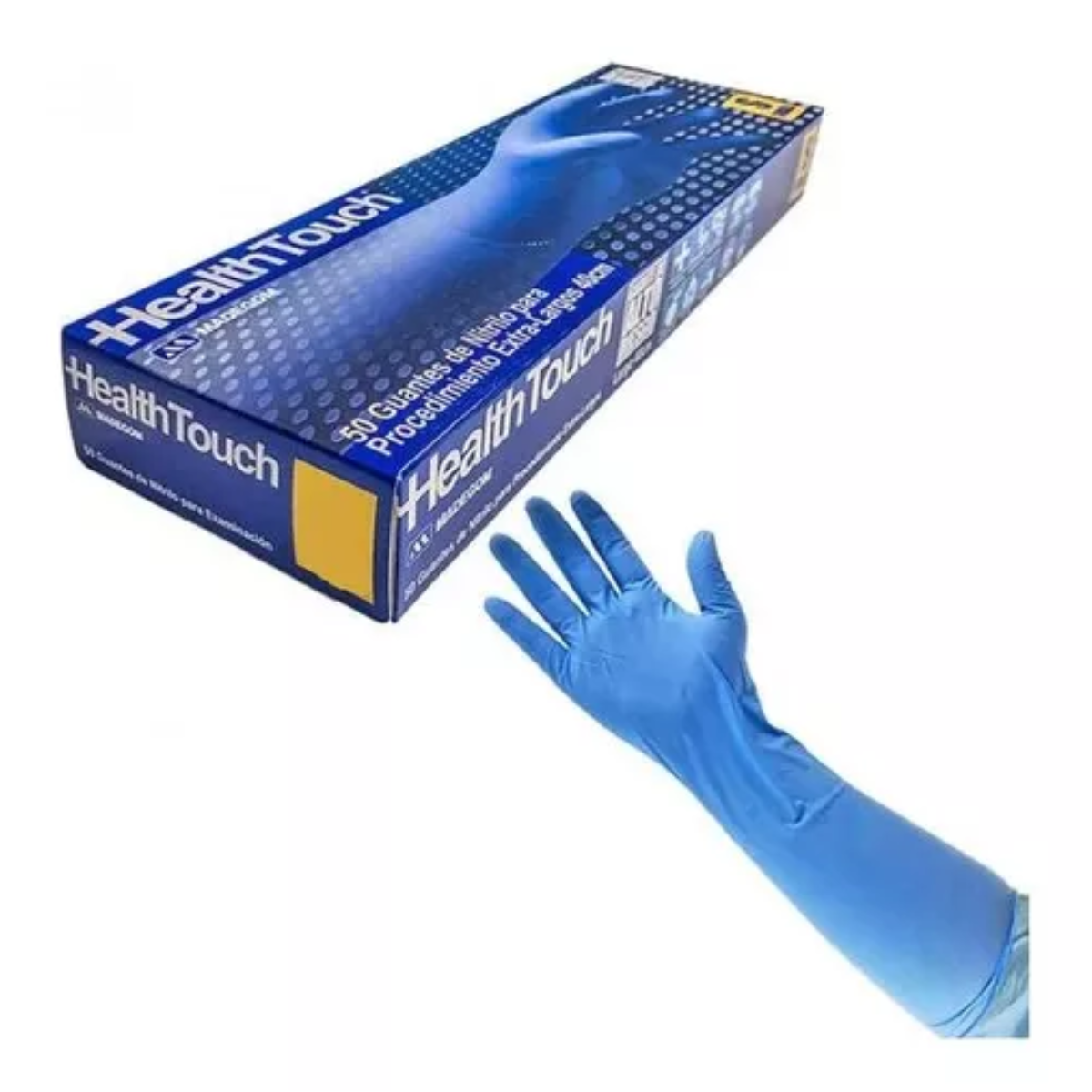 Guante Nitrilo Health Touch Alto Riesgo 40 cm