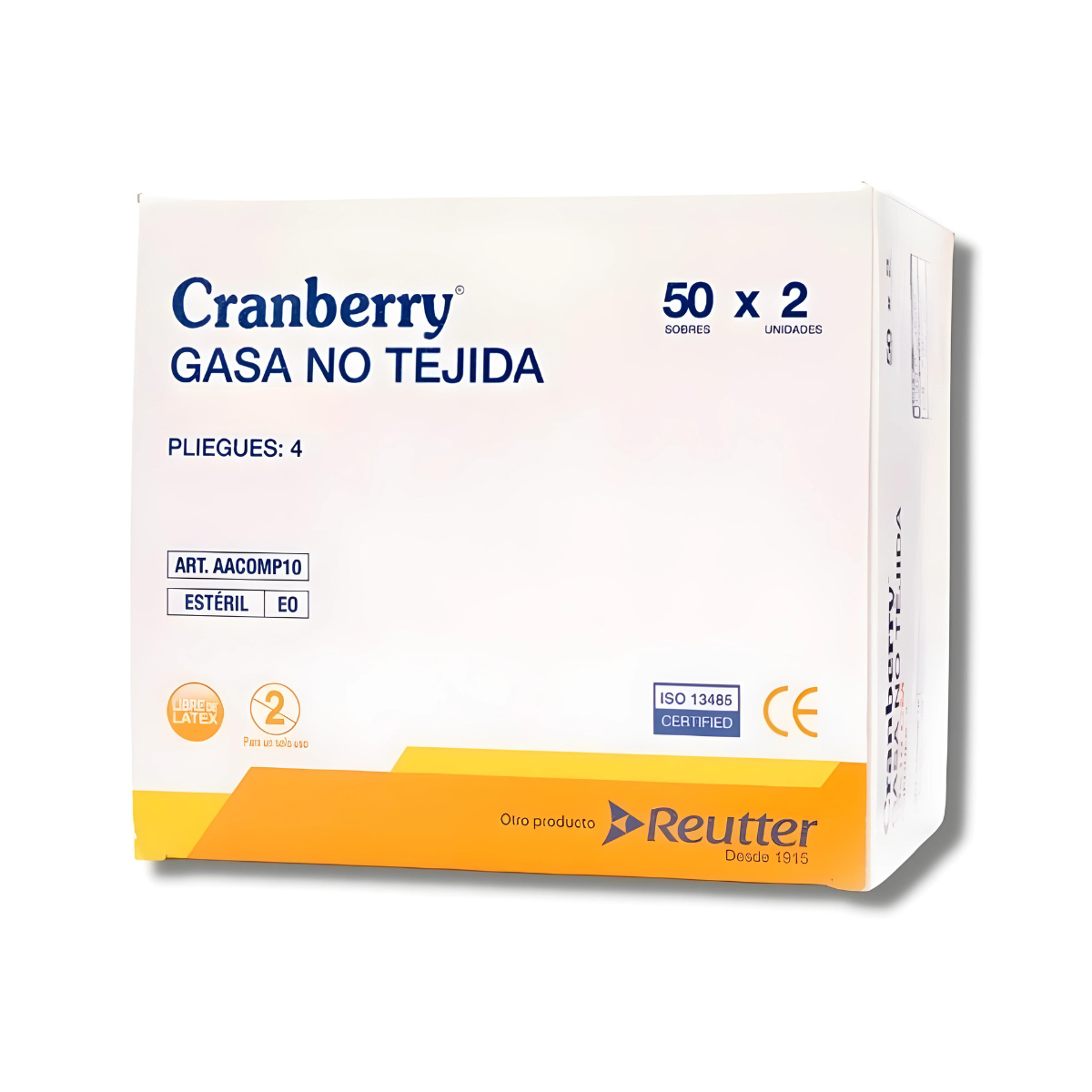 Gasa no tejida Estéril Cranberry