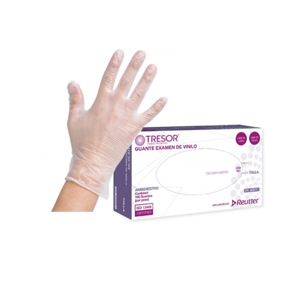 Guante de Vinilo Transparente Tresor