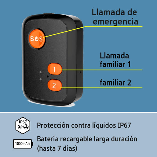 Boton De Panico de larga distancia Emergencia Sos Gps Gsm