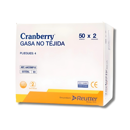 Gasa no tejida Estéril Cranberry