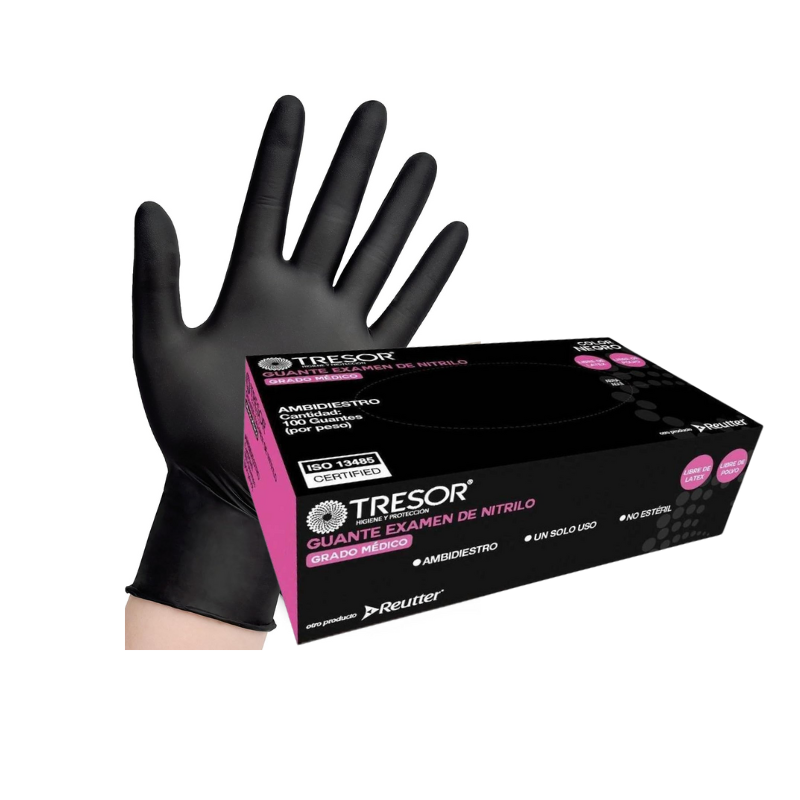 Guante de Nitrilo Negro Tresor