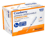 Jeringa Desechable Tuberculina 1ml Luer Lock 27g x1 1/2 Caja X 100 Unidades
